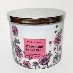 STRAWBERRY POUND CAKE 3 Wick Candle